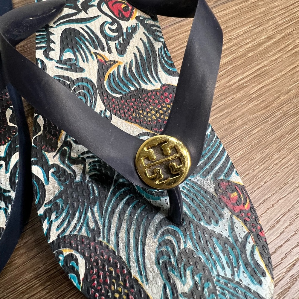 Tory Burch Wedge Flip-Flops - Picture 9 of 11